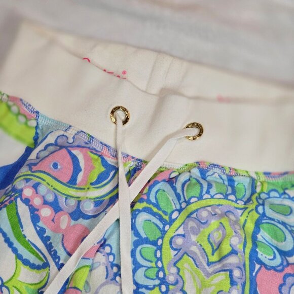 Lilly Pulitzer ✦ Beach Pant ✦ Colorful Paisley Print Drawstring Waist Relaxed XS - Picture 10 of 13